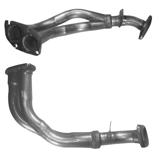 BM CATALYSTS BM70489 Abgasrohr für VAUXHALL