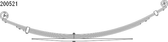 CS Germany 10.200.521.00 Federnpaket Hinterachse für FORD USA