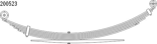 CS Germany 10.200.523.00 Federnpaket Hinterachse für FORD USA