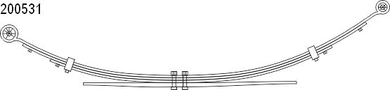 CS Germany 10.200.531.00 Federnpaket Hinterachse für FORD USA
