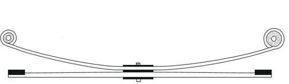 CS Germany 10.211.030.00 Federnpaket Hinterachse für FORD