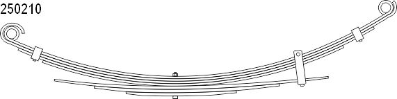 CS Germany 10.250.210.00 Federnpaket Hinterachse für TOYOTA