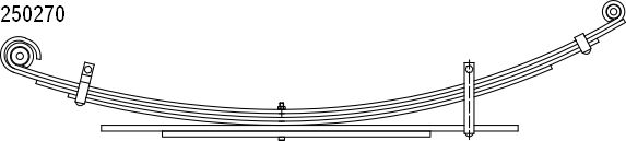 CS Germany 10.250.270.00 Federnpaket Hinterachse für TOYOTA