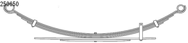 CS Germany 10.250.650.00 Federnpaket Hinterachse für TOYOTA