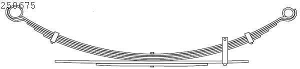 CS Germany 10.250.675.00 Federnpaket Hinterachse für TOYOTA