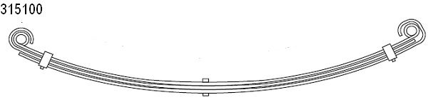 CS Germany 10.315.100.00 Federnpaket Vorderachse für MERCEDES-BENZ