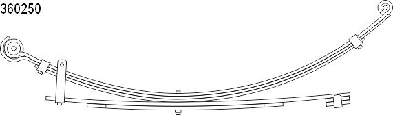 CS Germany 10.360.250.00 Federnpaket Hinterachse für MITSUBISHI