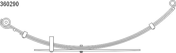 CS Germany 10.360.290.00 Federnpaket Hinterachse für MITSUBISHI