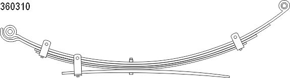 CS Germany 10.360.310.00 Federnpaket Hinterachse für MITSUBISHI