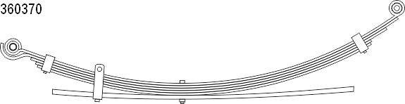 CS Germany 10.360.370.00 Federnpaket Hinterachse für MITSUBISHI