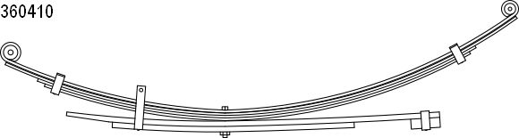 CS Germany 10.360.410.00 Federnpaket Hinterachse für MITSUBISHI