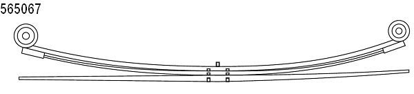 CS Germany 10.565.067.00 Federnpaket Hinterachse