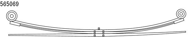 CS Germany 10.565.069.00 Federnpaket Hinterachse