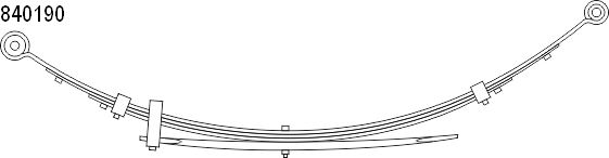 CS Germany 10.840.190.00 Federnpaket Hinterachse für ISUZU