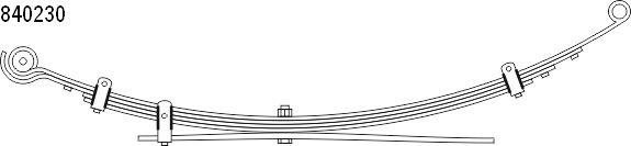 CS Germany 10.840.230.00 Federnpaket Hinterachse für ISUZU