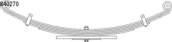 CS Germany 10.840.270.00 Federnpaket Hinterachse für ISUZU